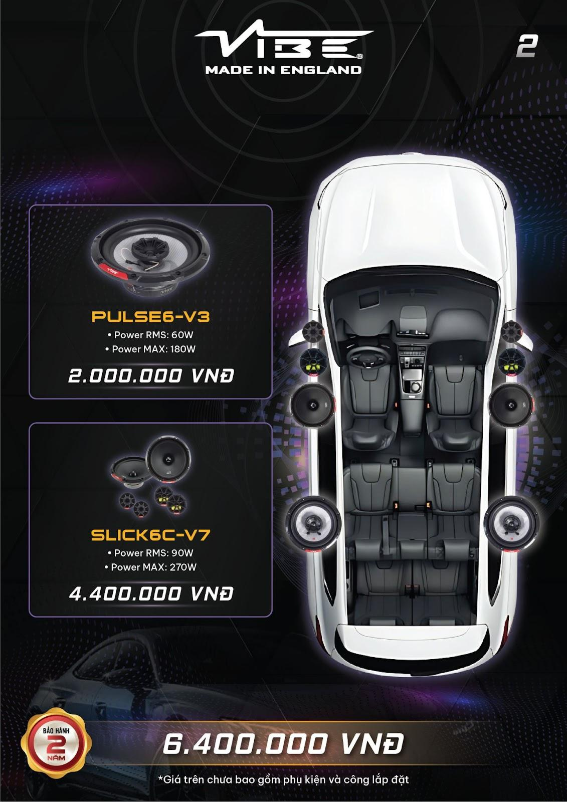 Cấu hình nâng cấp âm thanh Vibe cho xe Honda City 2
