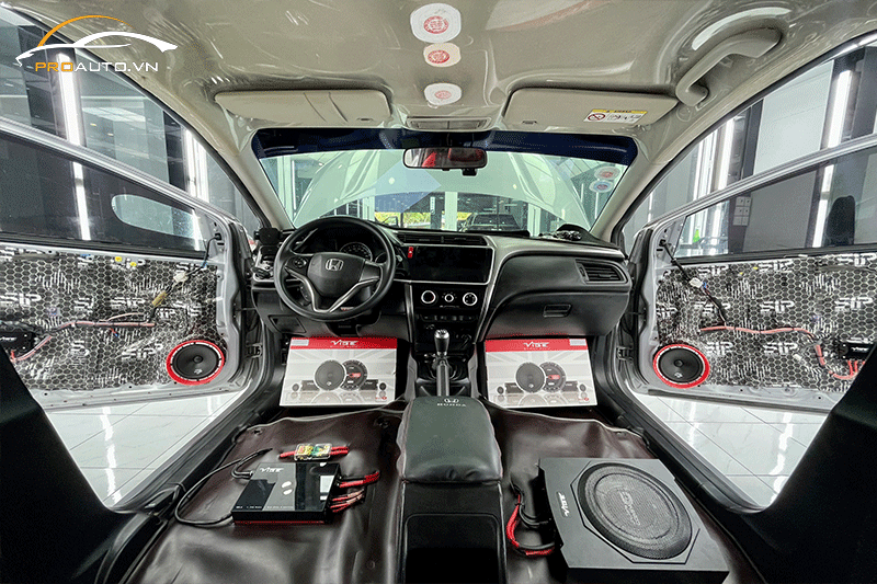 Hình ảnh xe Honda City đã được nâng cấp âm thanh Vibe