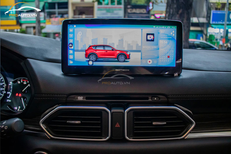 Lắp màn hình Android cho ô tô tích hợp tính năng cảm biến áp suất lốp đảm bảo an toàn